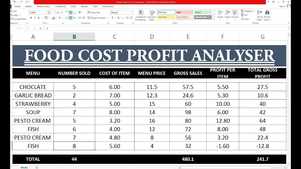 free recipe costing software